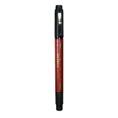 Zebra Pen Zensations Brush Pen Double Ended Medium Fine Tip Black Ink, 2 Pack