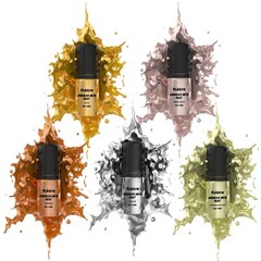 Chrome Airbrush Paint – 5 Colors, Ready-to-Use Alcohol-Based Metallic Airbrus…