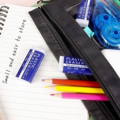 Tamaki 6 Pack Erasers, Large White Erasers for School Office, Art