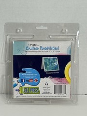 NEW in Package – Gel Press Reusable Gel Printing Plate 6″x6″ Square x 3/8″ – B39