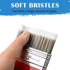 Flat Paddle Paint Brush Long Handle Large Scale Oil Acrylic Paints 4 Inch