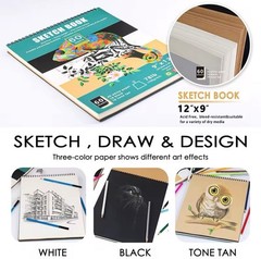 50pc Professional Drawing Artist Kit Pencils Sketch Charcoal Art Set Adults Bag