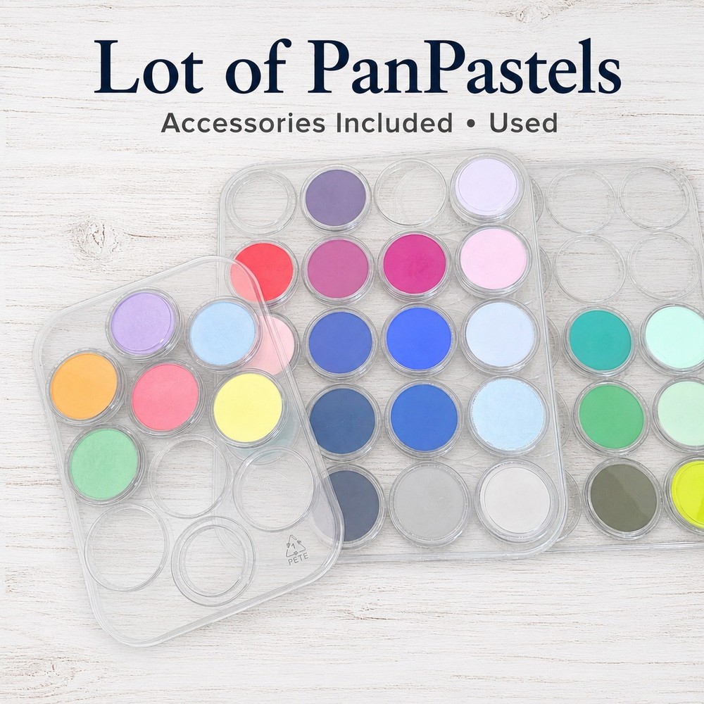 PanPastel Artists Pastels Lot 29 Used Colors Trays Accessories Sofft Art Supply