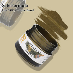 Metallic Acrylic Paint Brass, 100Ml Brass Paint for Canvas, Rock, Stone, Wood, F