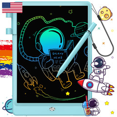 Flueston Lcd Writing Tablet Doodle Board Toys Gifts For 3-8 Year Old Girls Boys