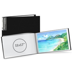 Dunwell 11×17 Portfolio Binder (Black, Horizontal), 11×17″, Black