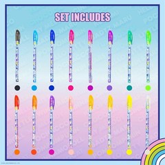Glittery Hello Kitty & Friends 16-Piece Body Art Gel Pen Set – Ideal for Parties
