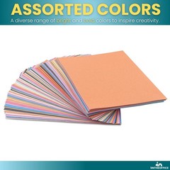 200 Sheets 9×12 Inch Assorted Colors Construction Paper Craft Art School Pack