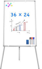 Easel Whiteboard – Magnetic Portable Dry Erase 36 X 24 Tripod Height Adjustable,