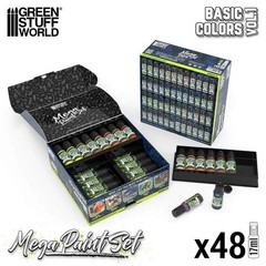 Green Stuff World Ultimate Basic Mega Starter Paint Set – Vol. 1.0-48 Essential