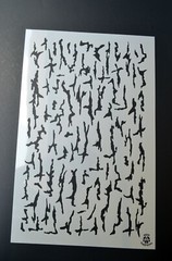 Tree Bark Paint Stencils Mylar Camo Duck Jon Boat Stencils Camouflage 2 Designs