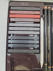 KOH-I-NOOR Hardtmuth Gioconda Art-Set 8899 Drawing/Sketching/Toning Set ~ Used