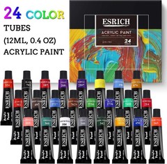 Acrylic Paint Set,46 Piece Professional Painting Supplies with Paint Brushes,…