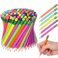 108 Pcs Mini Pencils Bulk Small Pre Sharpened 2 HB Half Golf Pencils with Era…