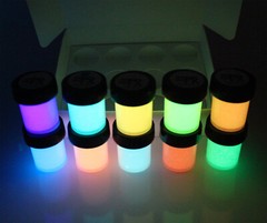 10 GLOW IN THE DARK DAY VISIBLE PAINT X 1/2 OZ