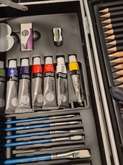 Large SIMPLY Colored Pencil / Paint Set With Case
