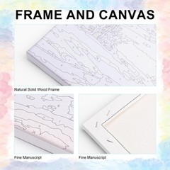 Framed Paint by Numbers Kit for Adults Beginners DIY Wall Decor 8×12 Inch