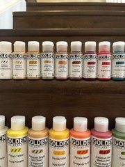 Golden Fluid Acrylics Paint Bundle #7 – Brilliance (36 Bottles)