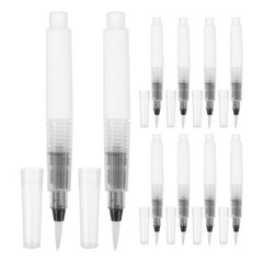10 Pcs Portable Art Supplies Colored Pencil Watercolor Brush Flexible Pens