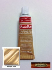 Morezmore M00122 1pc Amaco Rub ‘n Buff Carnauba Wax Antique Gold