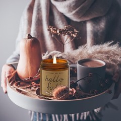 Fall Decorations for Home – Candles, Gifts Fall(7oz), White, Brown