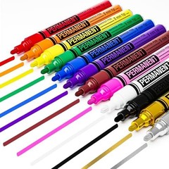 ARTISTRO 12 Oil-Based Permanent Paint Markers – Medium Tip Markers for Tire, Woo