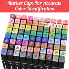 Markers, 80 Colors Dual Tip Art Markers Set – Perfect for Coloring