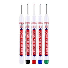 4Pcs/Set 20Mm Deep Hole Long Nib Head Markers for Metal Perforating Pen