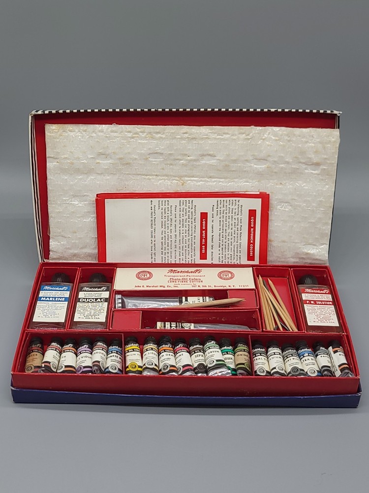 Vintage Marshall’s Photo Oil Colors Advanced Hobby Set 20 Oils All Sealed*