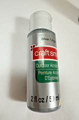 Acrylic Silver Paint Outdoor CraftSmart 2 oz Bottles Craft Crafting – 2 PACK