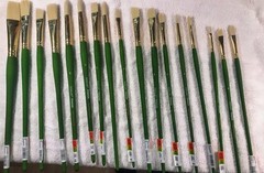 New 17 ARTIST’S LOFT FIRENZE LONG LEVEL 3 PAINT BRUSHES lot $389 Retail