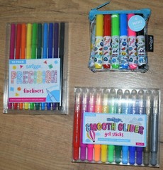 Smiggle Scented Markers Fine Liners pens Glider Gel Sticks Pastel watercolour