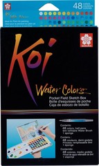XNCW-48N Koi Watercolor Field 48 Color Sketch Set