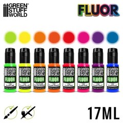8 PCS Fluor Paints 9353 Set For Models Miniatures Hobby Acrylic Paint Art