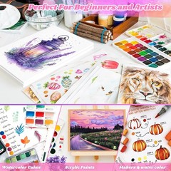Watercolor Paper 7×10 Inch Cold Press 140lb/300gsm Art Supplies 128 Sheets