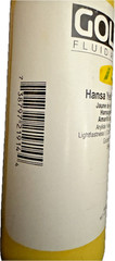 GOLDEN FLUID ACRYLIC HANSA YELLOW OPAQUE 4 OUNCE