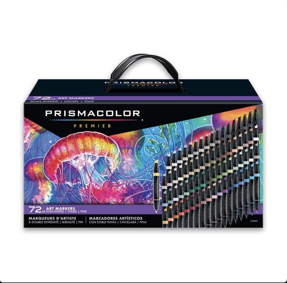Prismacolor® Premier® Dual-Ended 72 Color Jellyfish Box Art Marker Set