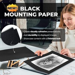 Dunwell Large Art Portfolio 12×18 Black – Portfolio Folder for Artwork