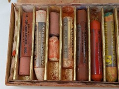 LOT 12!🎨Vintage Artist Grumbacher Finest Soft Pastels No. C Box Set 1 Made USA