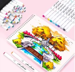 Alcohol Markers set dual tip Alcohol Markers lot brush tip based spectrum noir