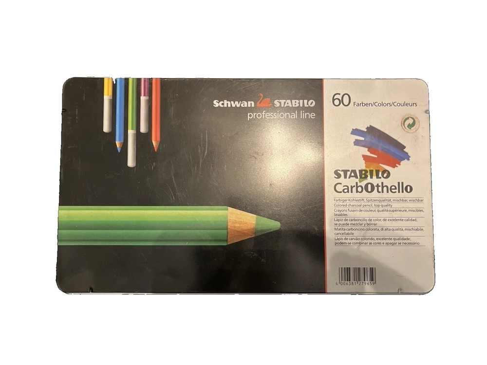 VINTAHE CARB OTHELLO STABILO Colored Charcoal Pencils / 45 – READ