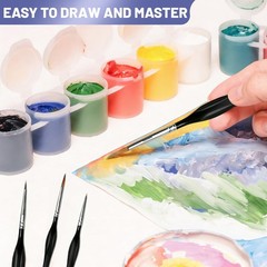 11Pcs Detailing Paint Brushes Set Fine Tip Micro Brush Triangular Handles