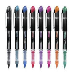 uniball Vision Elite Rollerball Pens, Micro Point 8 Count (Pack of 1), Black
