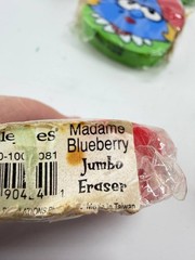 Big Ideas Revelations Madame Blueberry Jumbo Erasers Lot of 23 New Sealed