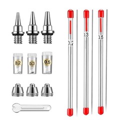 1 Set Stainless Steel Airbrush Nozzle Needle Parts for Airbrushes Spray Gun