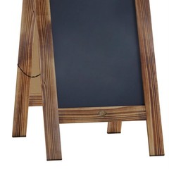Indoor/Outdoor 40×20 Freestanding Rustic Brown Wood A-Frame Magnetic Chalkboard