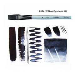 Artists brush set Rosa Gallery, flat watercolor brush Stream, make your own set