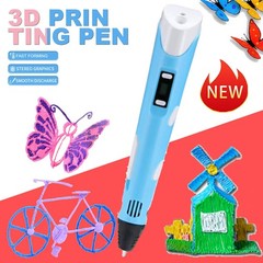 3D Printing Pen Set 3D Drawing Pen with Led Display 12 Color Filament For Kid