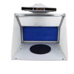 Desktop Portable Airbrush Paint Spray Booth Kit 110V/60HZ Exhaust Cabinet 4M/S