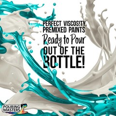 48 Color Ready to Pour Acrylic Pouring Paint Set Pre-Mixed High Flow 2oz Bottles